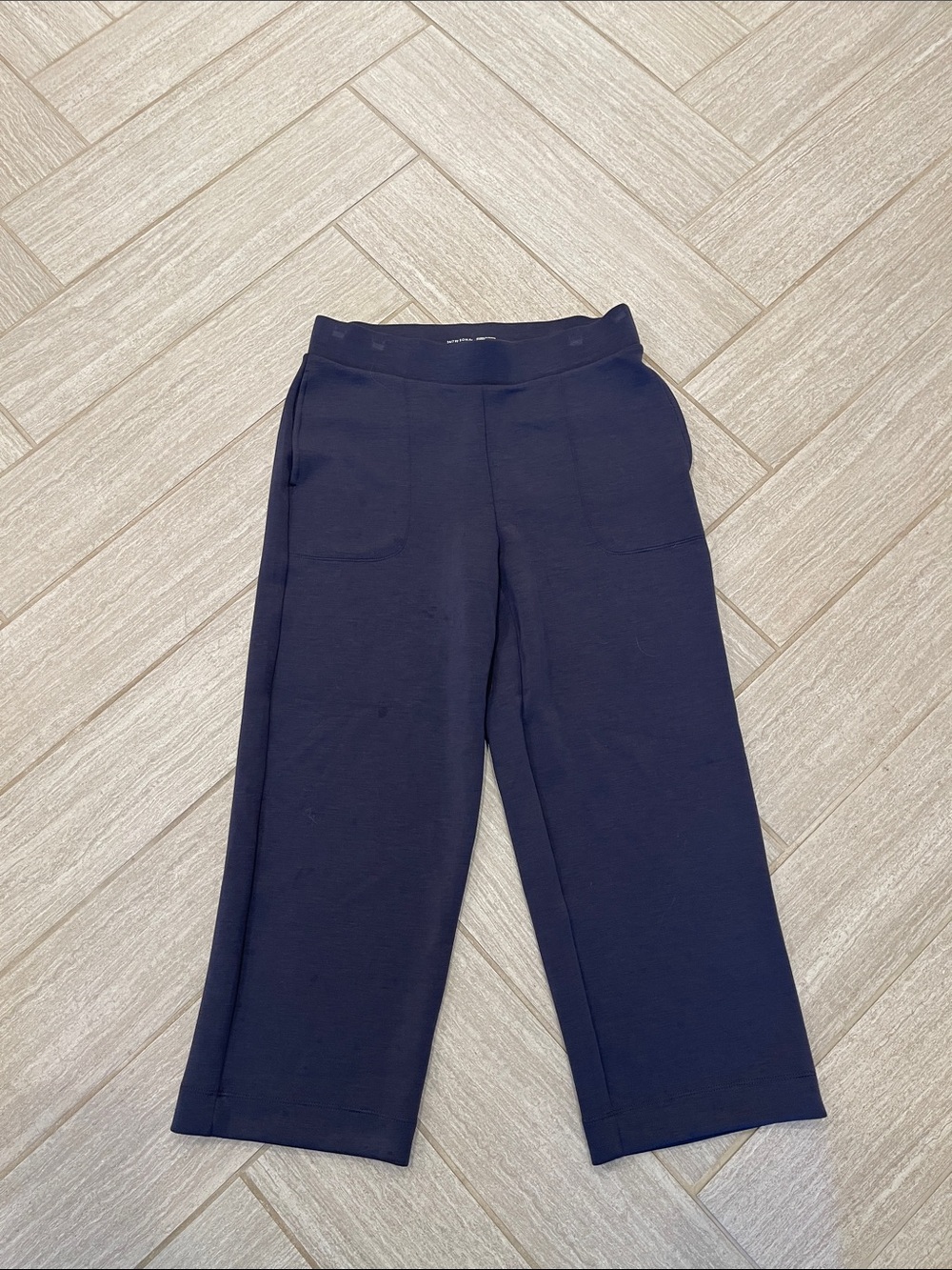 Soma 24/7 Dark Blue Wide-Leg Knit Pants - Picture 2 of 5
